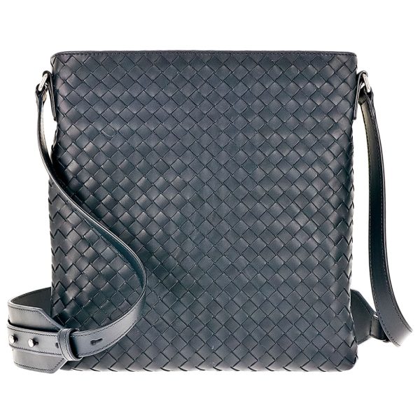 577534 vboc6 4013 01 BOTTEGA VENETA Shoulder Bag Intrecciato Calf Leather Light Tourmaline Blue