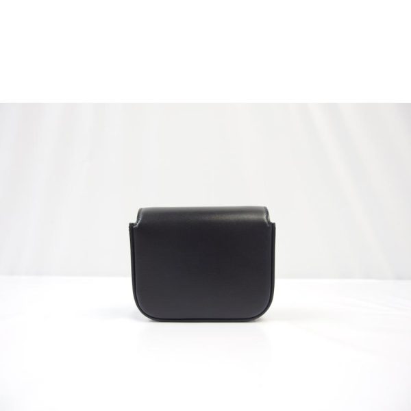 58369 2 Celine Mini Claude Shiny Calf Skin Bag Black