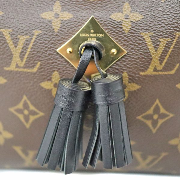 6 Louis Vuitton Saintonge Shoulder Bag Monogram Canvas Brown Black