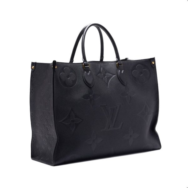 6 Louis Vuitton On The Go GM Monogram Tote Bag Noir Black
