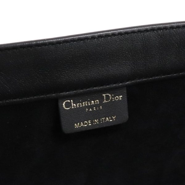6 Christian Dior Book Tote Calfskin Medium Bag Black