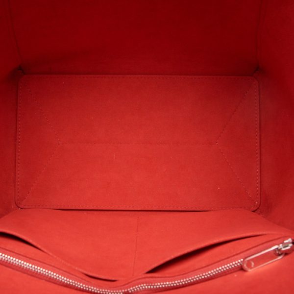 6 Louis Vuitton Lock Me Cabas Taurillon Leather Tote Bag Red