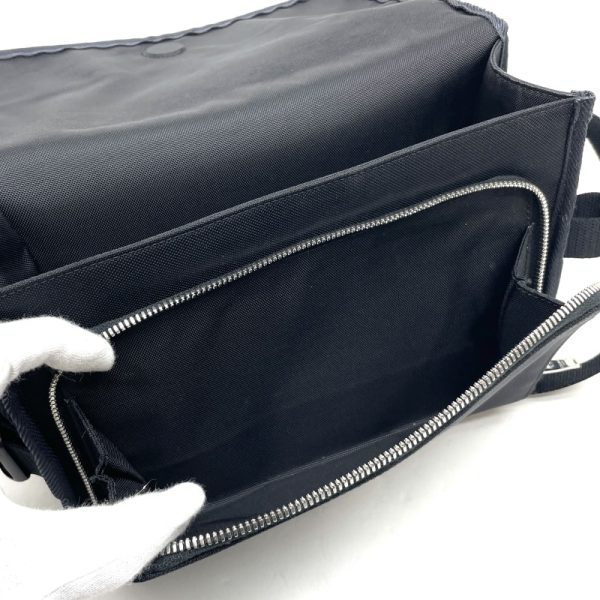 6 Celine Trekking Messenger Nylon Shoulder Bag Black