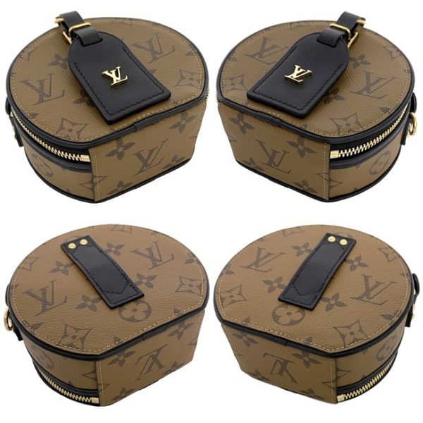 6 Louis Vuitton Mini Boite Chapeau Shoulder Bag Brown Black Gold Monogram