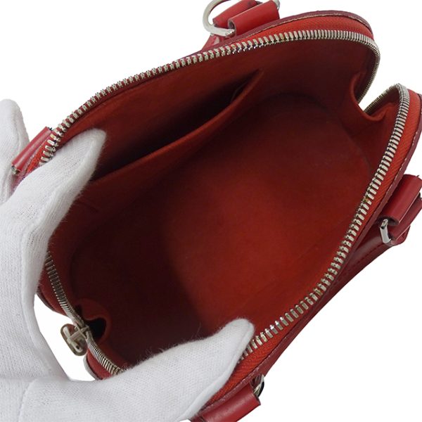 6 Louis Vuitton Alma BB Epi Handbag Red