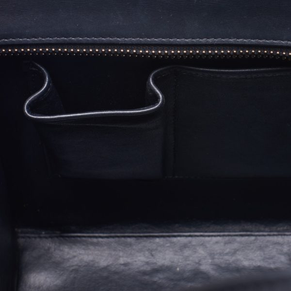 6 Celine Luggage Micro Handbag Leather Gray