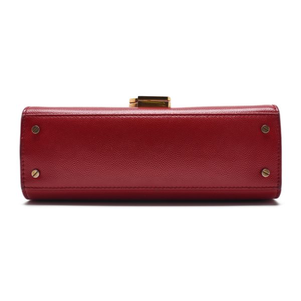 6 Saint Laurent Cassandra Mini Leather Handbag Red