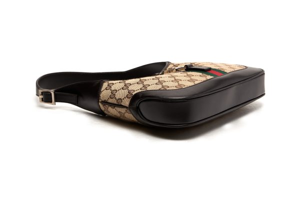6 Gucci GG Jackie Leather Shoulder Bag Beige