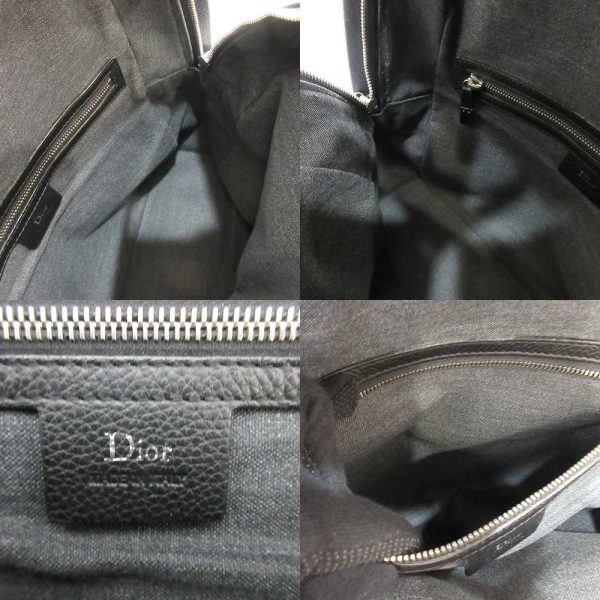 6 di230106 1ta 04 Dior Homme Large Leather Backpack Navy