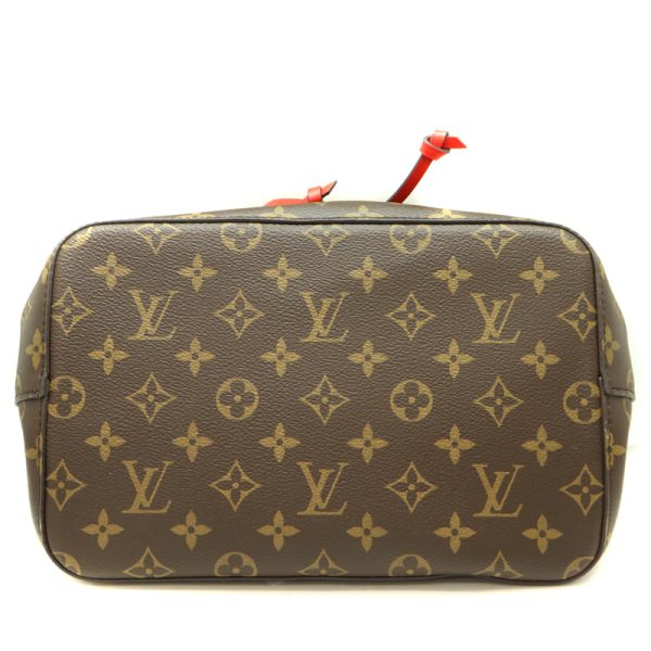 626 5 LOUIS VUITTON NeoNoe Shoulder Bag Monogram Canvas Coquelicot BrownRed