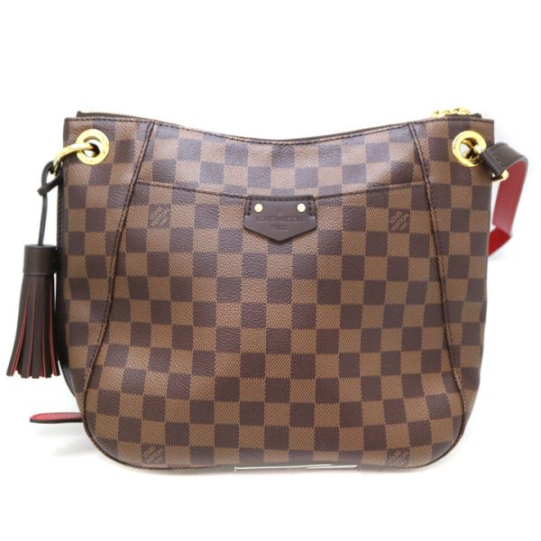 6499 1 Louis Vuitton South Bank Shoulder Bag Damier Canvas Ebene Brown