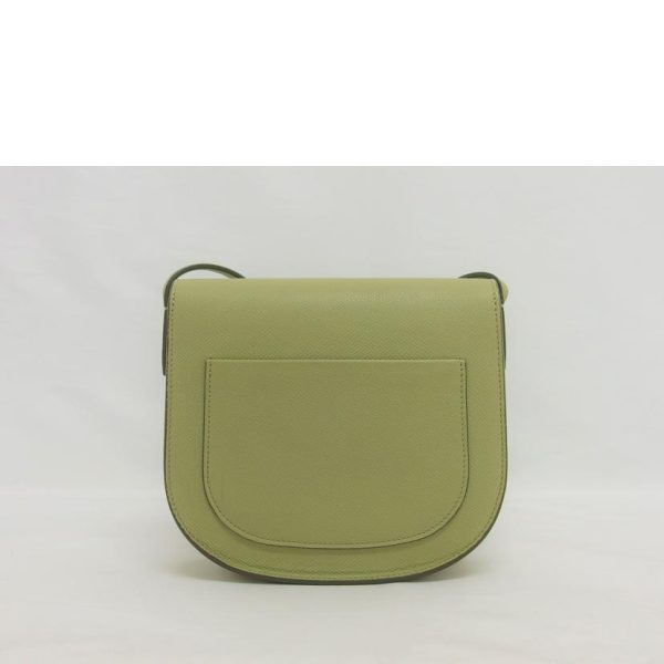 66822 2 Celine Trotter Leather Small Shoulder Bag Green