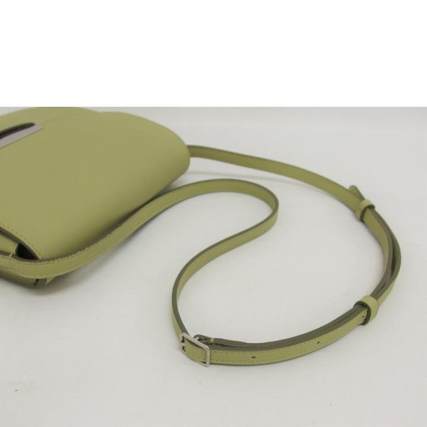 66822 4 Celine Trotter Leather Small Shoulder Bag Green