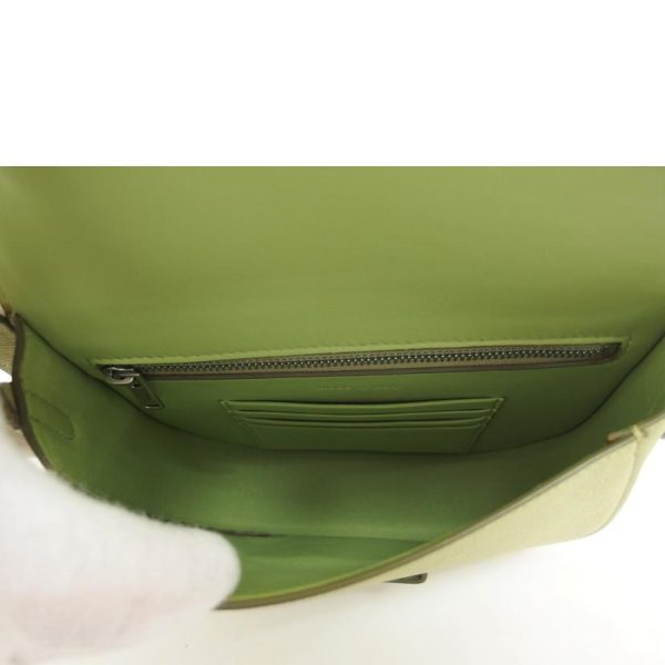 66822 5 Celine Trotter Leather Small Shoulder Bag Green