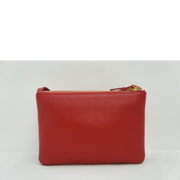 67778 2 Celine Back Tri Largered Bag Red