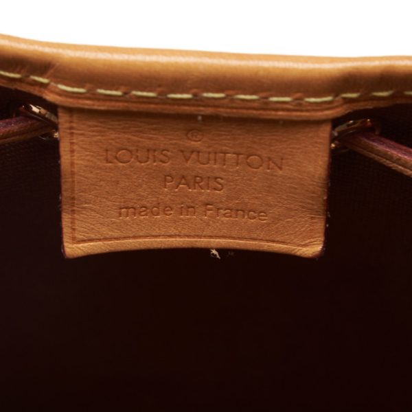 7 Louis Vuitton Nano Noe Leather Shoulder Bag Brown