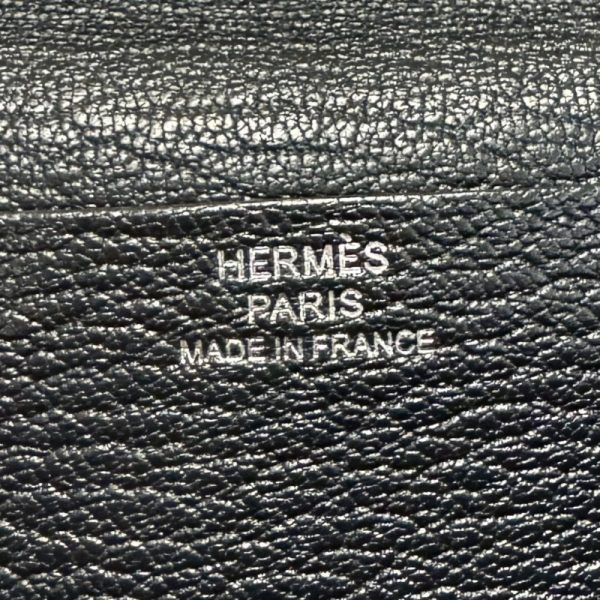 7 Hermes Bearn Soufflet Chevre Mysore Long Wallet Noir Black