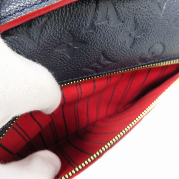 7 Louis Vuitton Pochette Metis MM Monogram Cloth Bag Marine Rouge