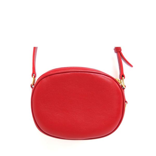 70083 3 Celine C Charm Small Camera Bag Red