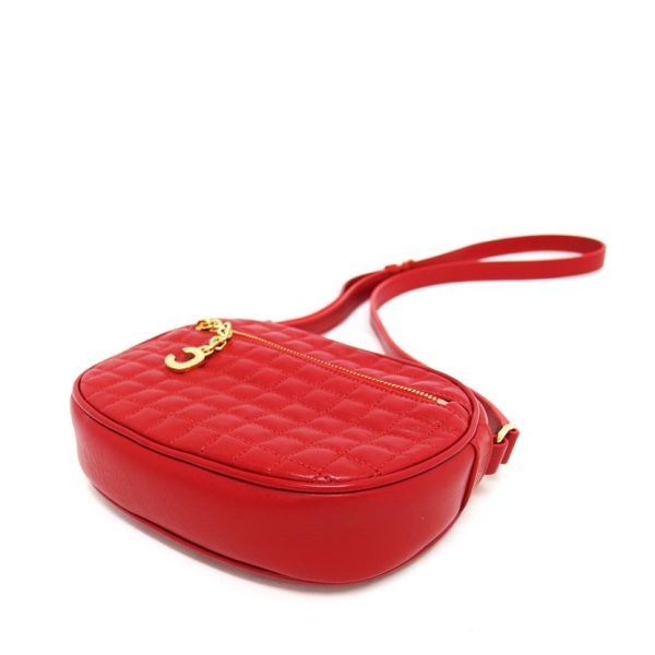 70083 4 Celine C Charm Small Camera Bag Red