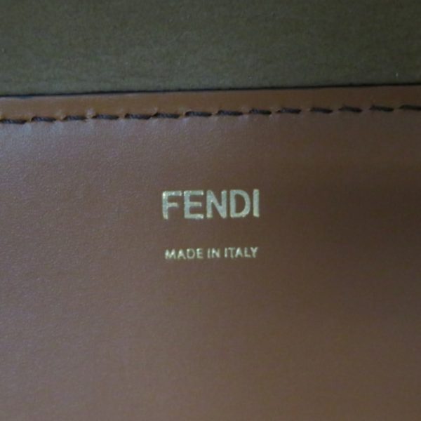 72066 9 Fendi Sunshine Shopper Tote Bag Leather Brown