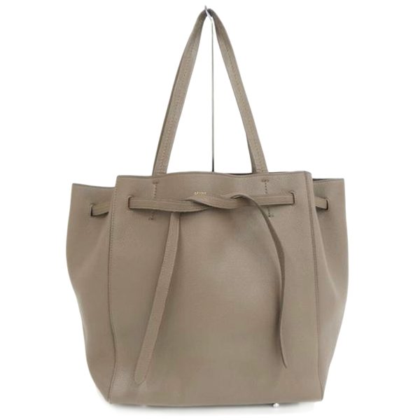 72174 1 CelineHippo Phantom Leather Tote Bag Gray