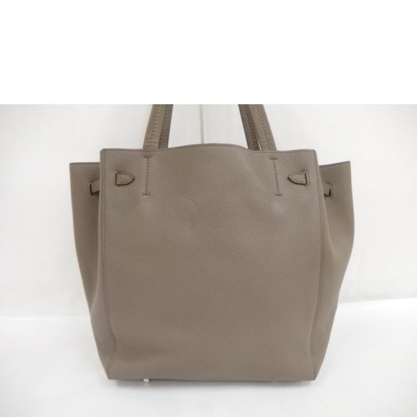 72174 2 CelineHippo Phantom Leather Tote Bag Gray