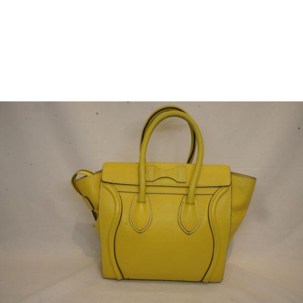 72271 2 Celine Micro Luggage Shopper Bag Yellow