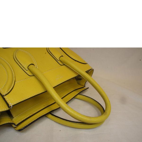 72271 4 Celine Micro Luggage Shopper Bag Yellow