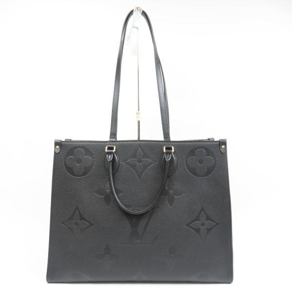 78258 1 Louis Vuitton On the Go GM 2WAY Shoulder Bag Handbag Leather Noir