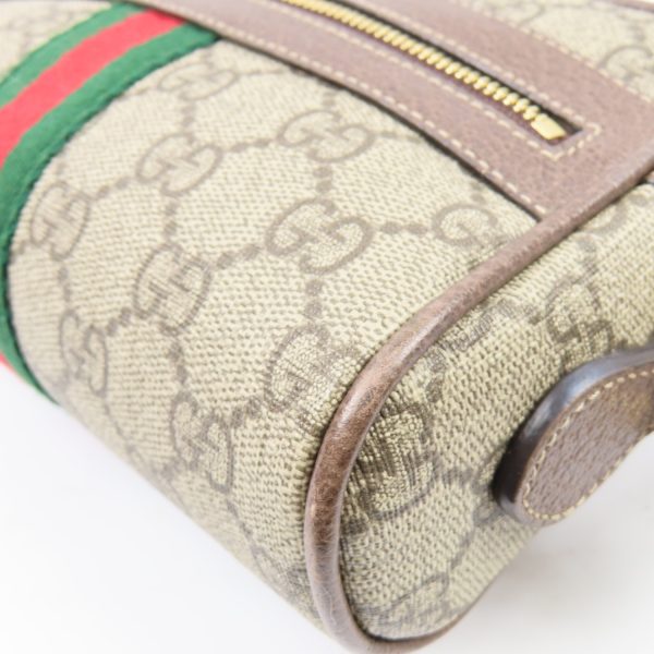 79486 3 Gucci Ophidia Mini Bag Current Crossbody Sherry Line Shoulder Bag GG Supreme Canvas Beige