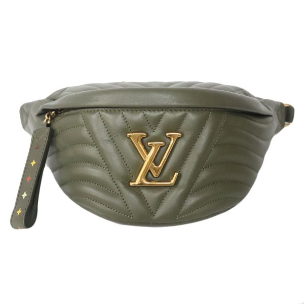 8 1 Louis Vuitton New Wave Leather Bum Body Bag Green