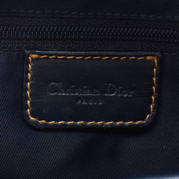 8 Dior Trotter Canvas Leather Saddle Bag Black