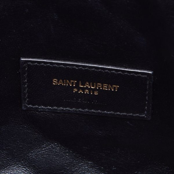 8 Saint Laurent Gaby Chain Leather Shoulder Bag Black