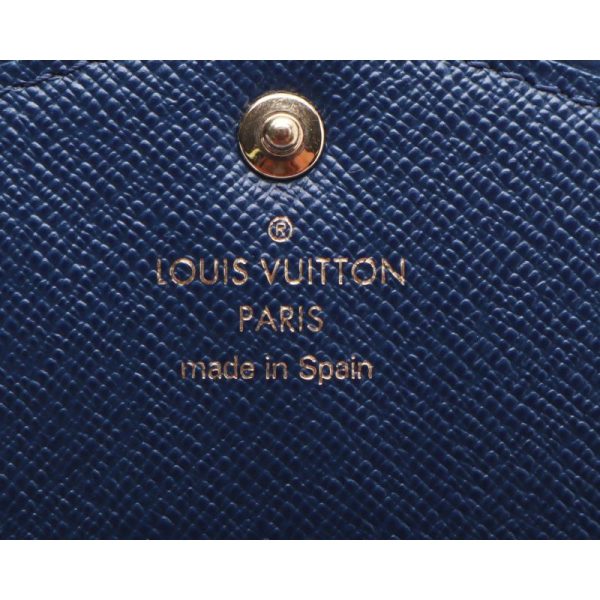 8 Louis Vuitton Portefeuille Sarah Monogram Denim Long Wallet Blue