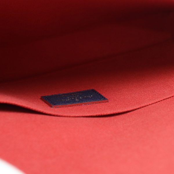 8 Louis Vuitton Pochette Felicie Empreinte Leather Navy