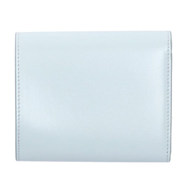 81698 2 Celine Triomphe Shiny Leather Compact Wallet Bag