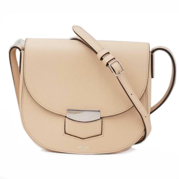 84358 1 Celine Trotter Leather Back Small Shoulder Bag