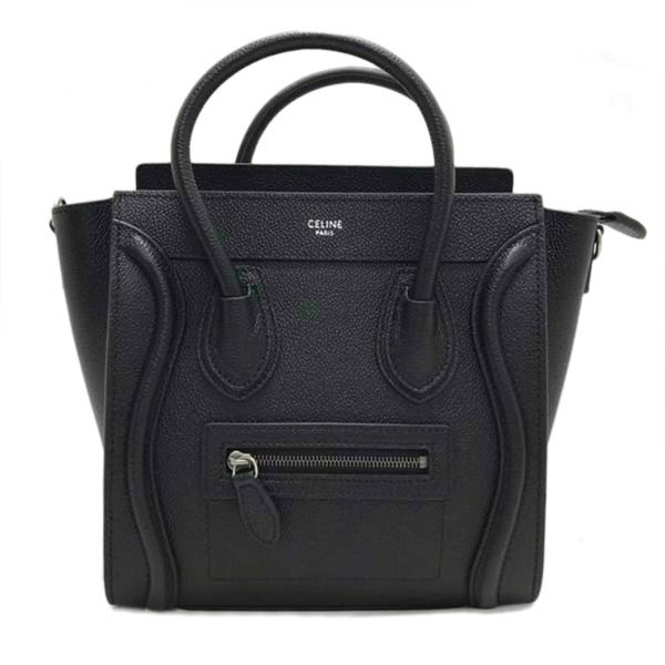 88869 1 Celine Nano Luggage Bag Black