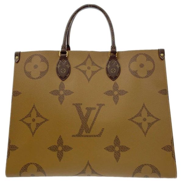 9254169 03 Louis Vuitton On the Go GM 2way Shoulder Bag Tote Bag Monogram Reverse Giant Red