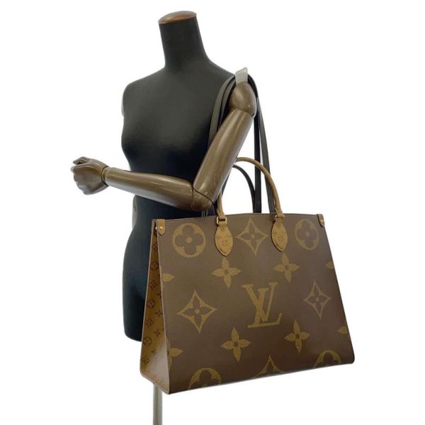 9254169 06 Louis Vuitton On the Go GM 2way Shoulder Bag Tote Bag Monogram Reverse Giant Red