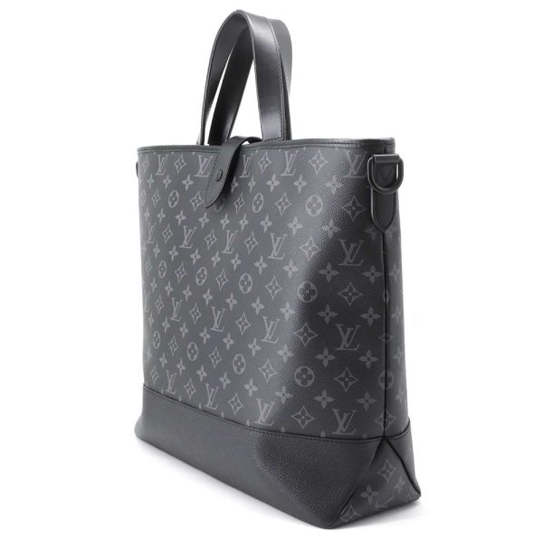 9397606 02 Louis Vuitton Tote Bag Monogram Eclipse Saumur Tote 2way Black