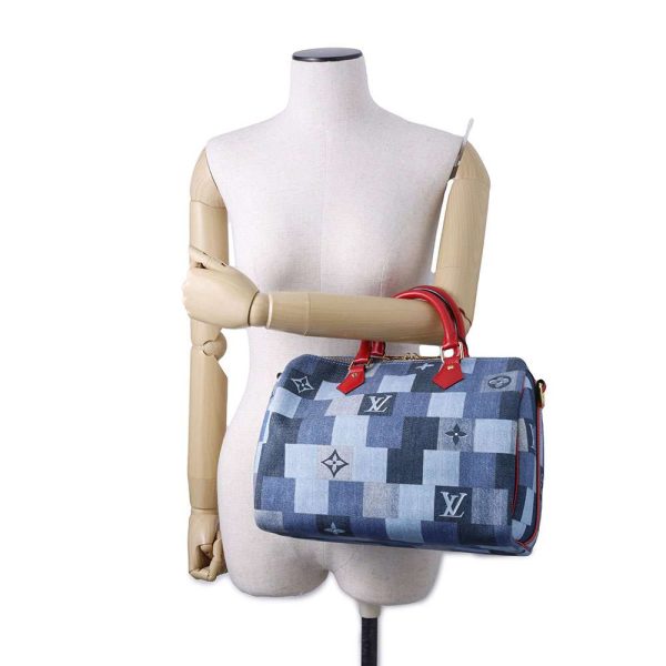 9465183 04 Louis Vuitton Handbag Monogram Denim Speedy Bandouliere 30 2way Shoulder Bag