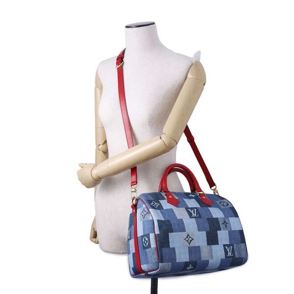 9465183 05 Louis Vuitton Handbag Monogram Denim Speedy Bandouliere 30 2way Shoulder Bag