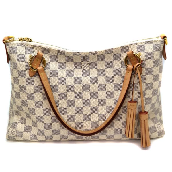 9489 2 Louis Vuitton Rimington 2way Handbag Shoulder Bag Damier Canvas Azur White