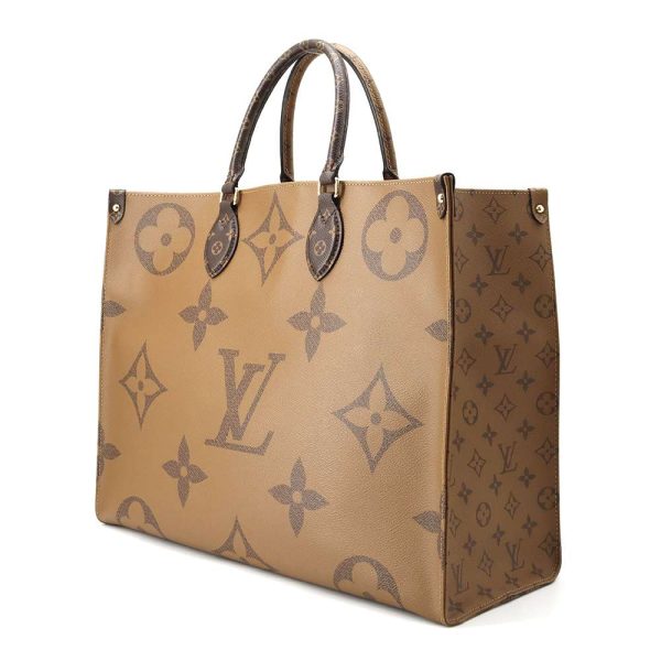 9529687 02 Louis Vuitton Tote Bag Monogram Reverse Giant On The Go GM Shoulder Bag 2way