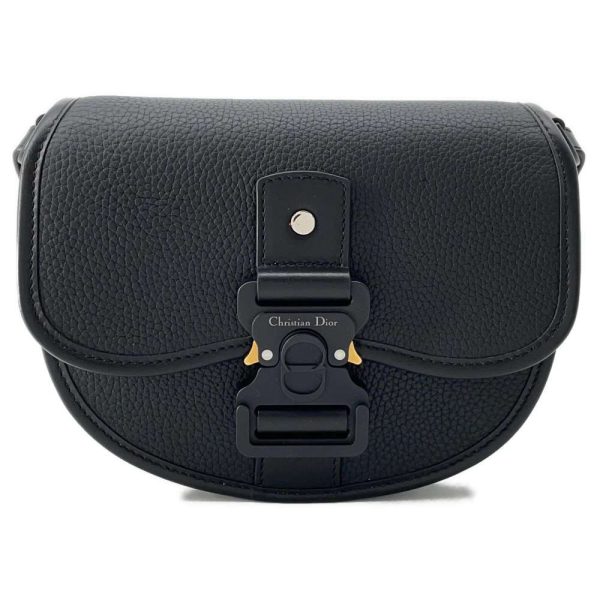 9546226 01 Christian Dior Shoulder Bag Leather Black