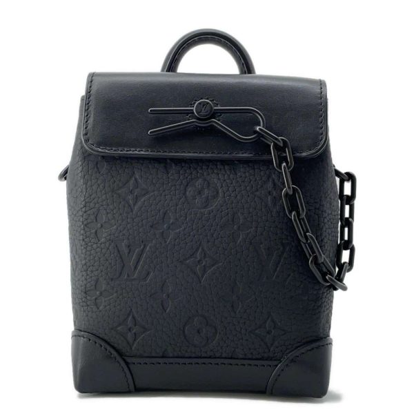 9567115 01 Louis Vuitton Shoulder Bag Monogram Pattern Nano Steamer Black