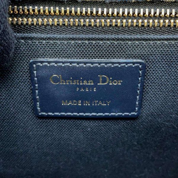 9589933 13 Christian Dior Trotter Shoulder Bag 30 Montaigne Canvas Leather Navy