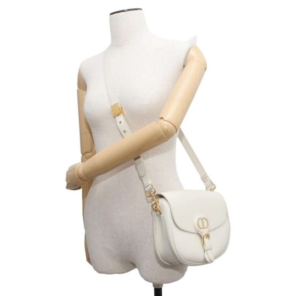 9605244 04 Christian Dior Shoulder Bag Bobby Medium White